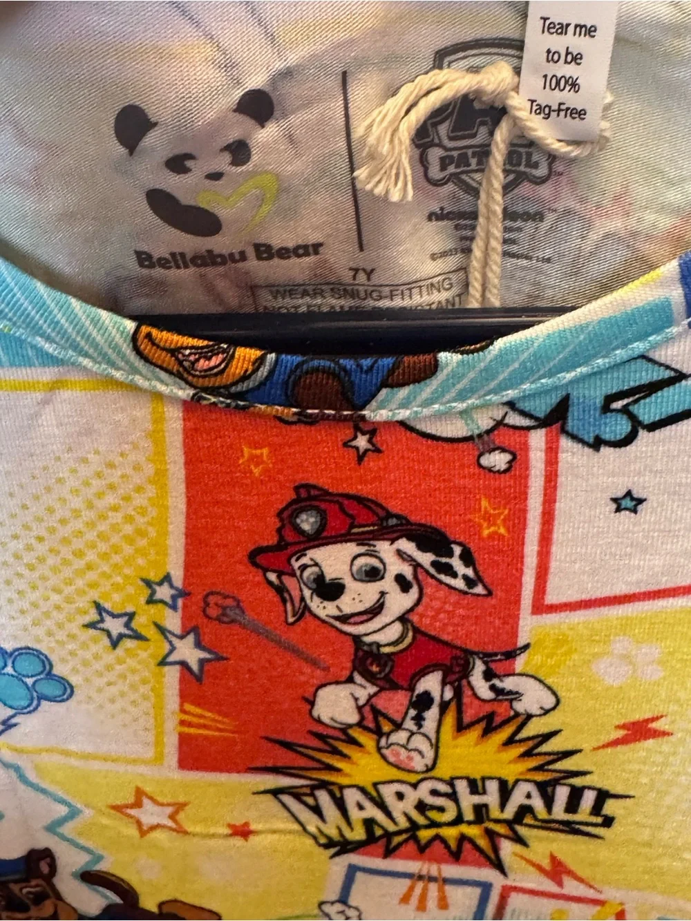 NWT Bellabu Bear Sz. 7/8Y PAW Patrol: Comic Boy Pups Bamboo Kids Pajamas